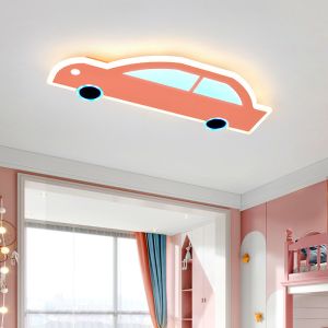 China Cartoon LED Eye Protection Car Modeling Ceiling Light Stepless Dimming RGB Children'S Bedroom Light on sale