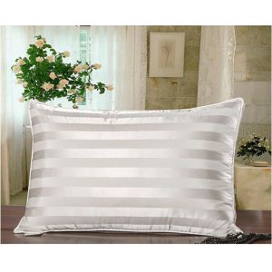 Quliting Down And Feather Pillows Cotton 2CM Stripe Lining White