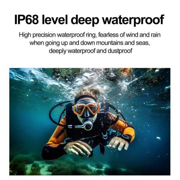 HK80 Smart Watch 1.95inch Amoled Men BT Voice Assistant Health Monitoring Rotating Crown