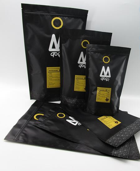 Buy Safe 16 Oz Natural Stand Up Pouch With Window / Zipper Doypack Packaging at wholesale prices