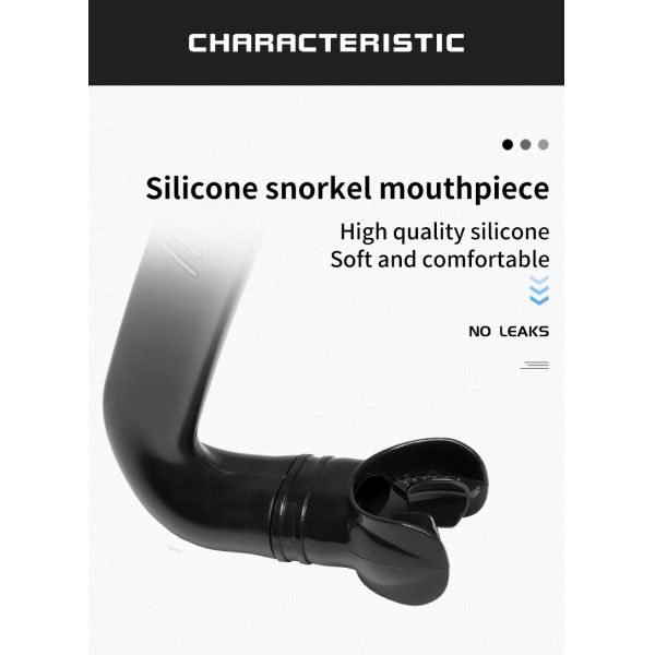 Silicone Mouthpiece Front Snorkel Swimming Diving Equipment Spearfishing Floating Tube