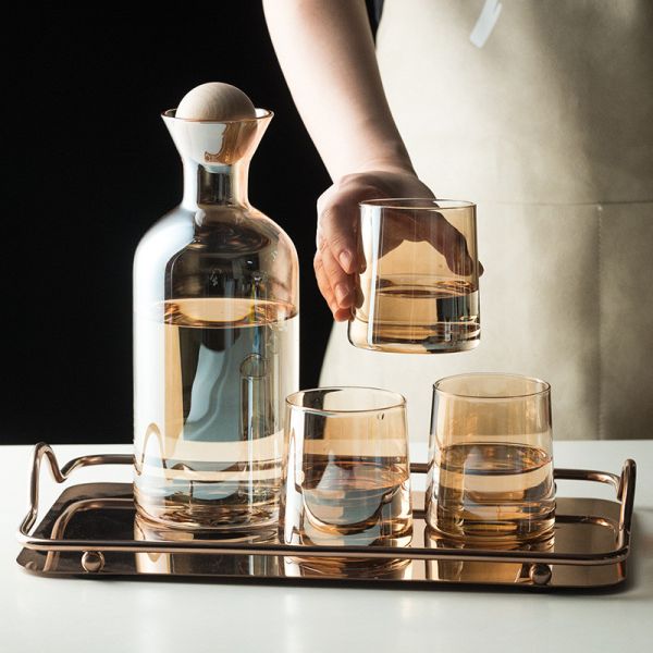 Silicone Cap 1200ml Household Borosilicate Glass Tea Kettle