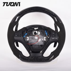 Alcantara Led Forged Carbon Fiber Bmw F20 Steering Wheel Flat Bottom