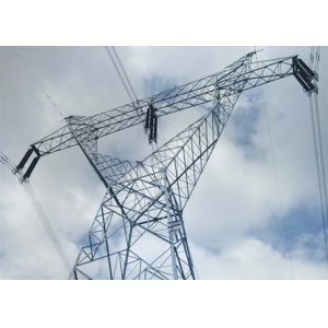 220KV ASTM A572 Angular Powerline Electricity Pylons