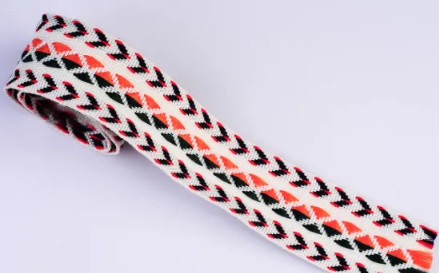 Buy 1/16" Polyester Woven Jacquard Ribbon Trim By The Yard at wholesale prices