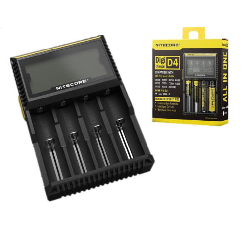 Nitecore D4 Flashlight Battery Charger EU/US Plug Intelligent Torch Battery Charger