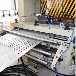 Automatic punching and cut to length production line