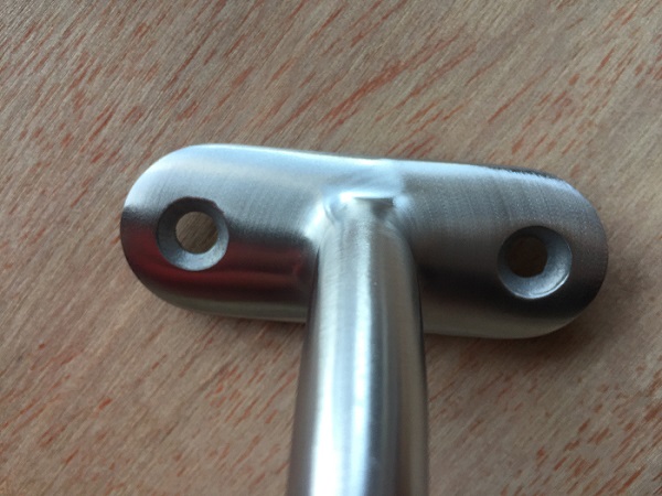 Satin / Mirror Wood Handrail Connectors , Stainless Steel Wall Brackets