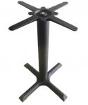 Dia 3'' Cross Table Base Metal Bistro Table Leg ISO9001 Approved Cast Iron Black