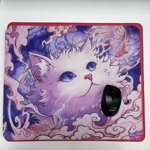 Debossed Logo PU Mats Full Desk Mouse Pad For Office Home