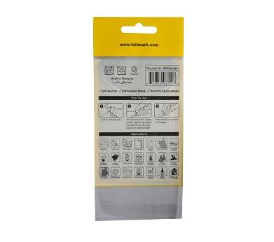 Plastic hanger cosmetic packaging PP bags/opp header bag with self adhesive