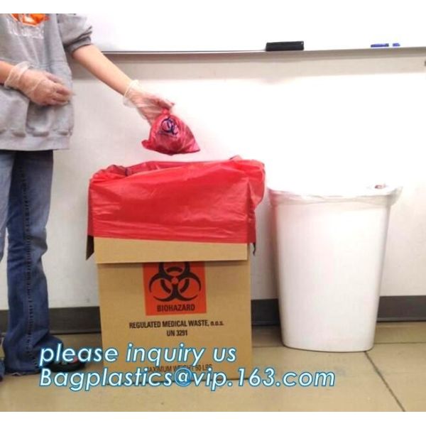 Buy Biodegradable Medical Biohazard Waste Bag- Cheap Price, LDPE Medical Biohazard Waste Plastic Trash Bags, pocket biohazar at wholesale prices
