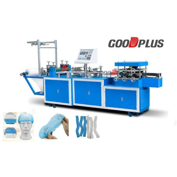 Buy Nonwoven PE Film 5000w Mob Bouffant Cap Making Machine at wholesale prices