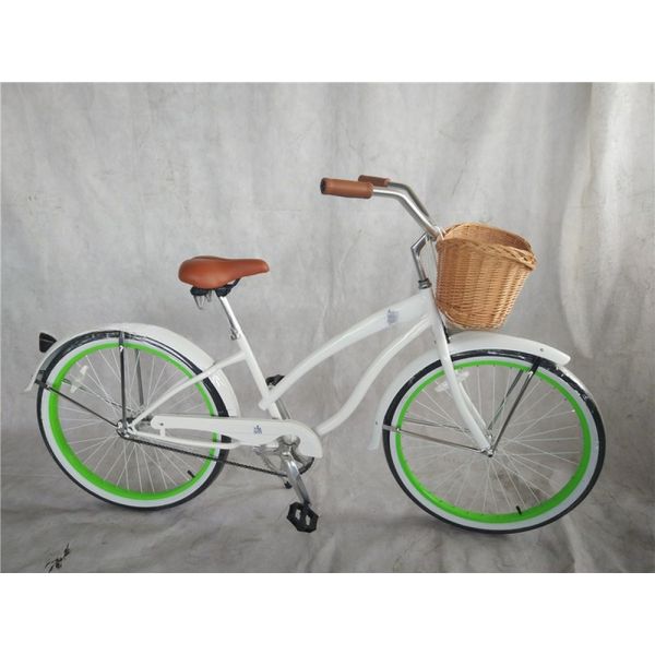 26" Aluminum Frame Single Gear Hybrid Women's Beach Cruiser Bike 2024 Non-Rear Damper