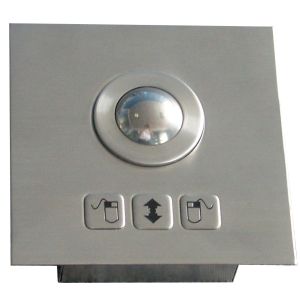 Dust-proof 25mm top panel mounting steel mini stainless steel optical trackball