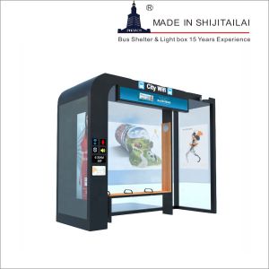 Outdoor Light Box L4000mm Wifi Solar Bus Shelter