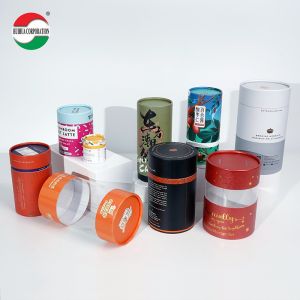 Biodegradable Eco Friendly Cosmetics Cylinder Tea Packaging Lipstick Cardboard