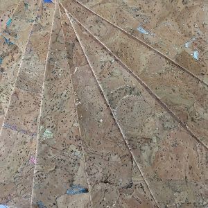 Shoe Accessories Thin Leather Fabric , Fashion Leather Fabric Environmental