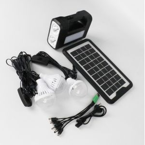 4500mAh Battery Solar Powered Lighting System Solar Emergency Lighting System