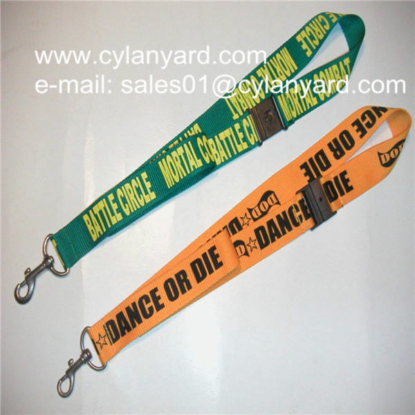 Buy polyester lanyard with metal clasp clip, metal trigger clip lanyards, at wholesale prices