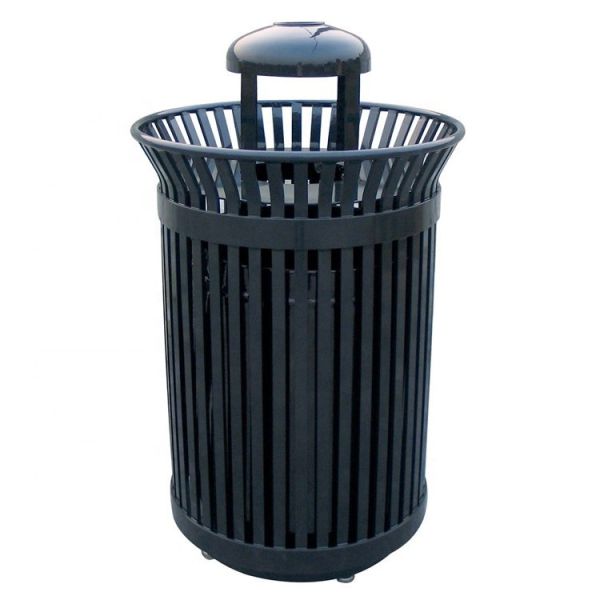 Buy Commercial Cigarette Trash Bin , Polyester Powder Coated Steel Ashtray Bin at wholesale prices