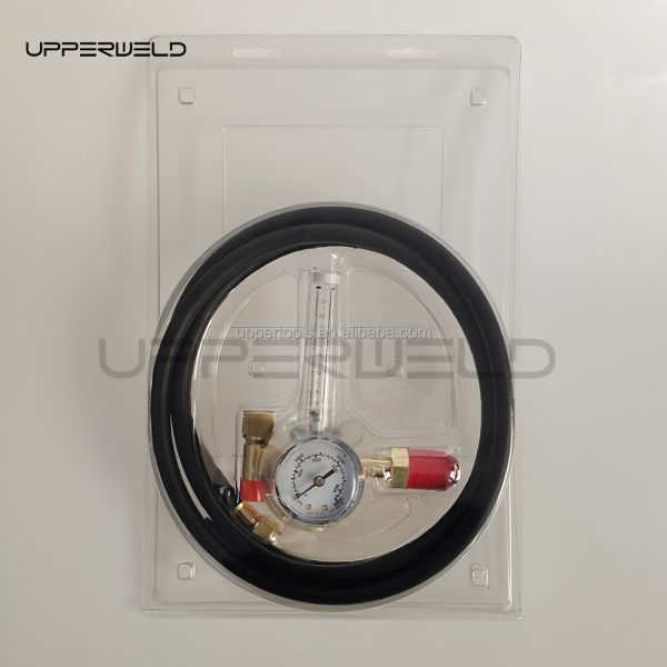 Gold Full Copper Flowmeter for Argon/CO2 MIG TIG Gas Regulator in Welding Industry