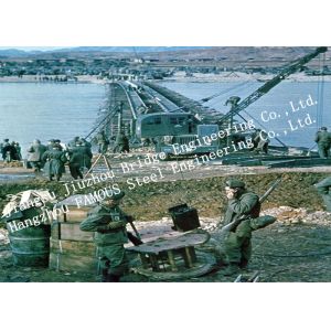 Compact 200- Type Single Span Bailey Truss Bridge Quickly Installation For Army
