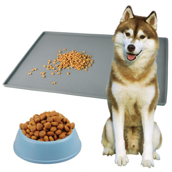 Customized Silicone Dog Cat Mat Non-stick Food Pad Waterproof Silicone Pet Feeding mat