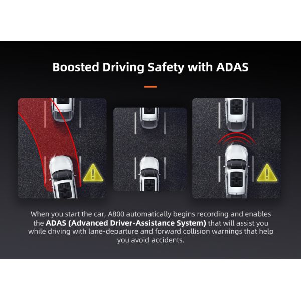 70mai Dash Cam 4K A800 Built-in GPS Cinema-quality Image 24H Parking 70mai 4K Car DVR Cam