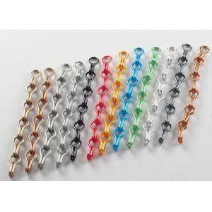 Anodized Fly Screen Chain Curtain Double Hook Type For Door / Windows
