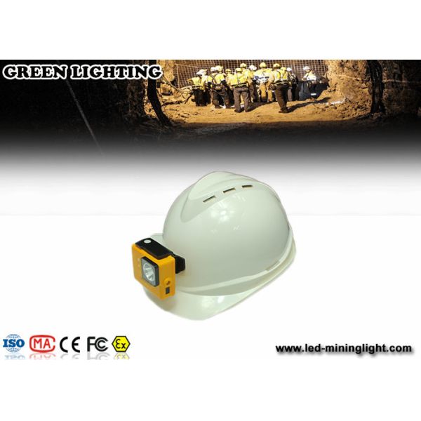 yellow GLC-3A 6000Lux rechargeable safety mining lamp with 3.2Ah battery capacity with photo frame model