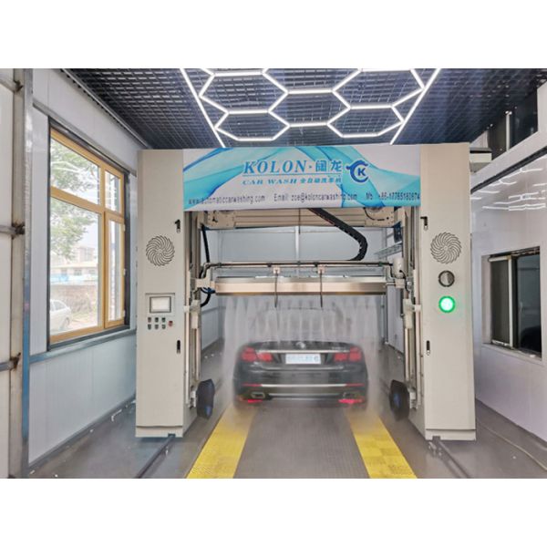 Buy Efficiency Stainless Steel Rollover Car Wash Machine With Hot Air Blower Drying Method High Pressure Wash at wholesale prices