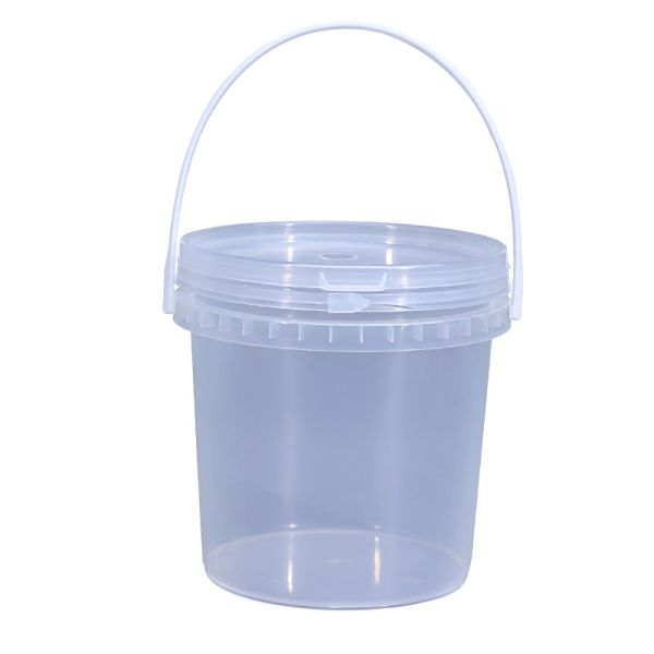 Buy Various Specifications White Round Plastic Bucket for Yogurt Ice Cream Promotion at wholesale prices