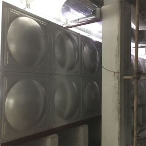 SUS304 Rectangular Sectional Firefighting Water Tank Basement