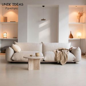 China Modular Living Room Sectional Sofa 120cm 2 Seater White Cloud on sale