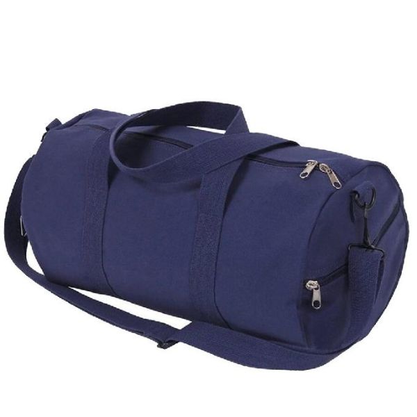Buy Vintage Double Nylon Zippers Canvas Gym Bag For Weekend Travel at wholesale prices