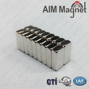 Quality N40 high performance Zinc coating 15x5x2mm rare earth magnets for sale