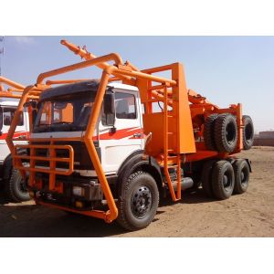 380hp Beiben 6x6 all wheel drive log truck