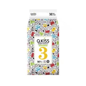 Quality Hot air bottom film cloth disposable baby diaper with Q.KISS Diaper for sale