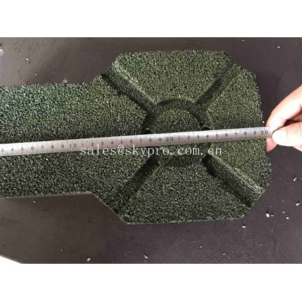 Buy Interlocking Dog Bone Rubber Pavers / Rubber Floor Bricks for Sports venues at wholesale prices