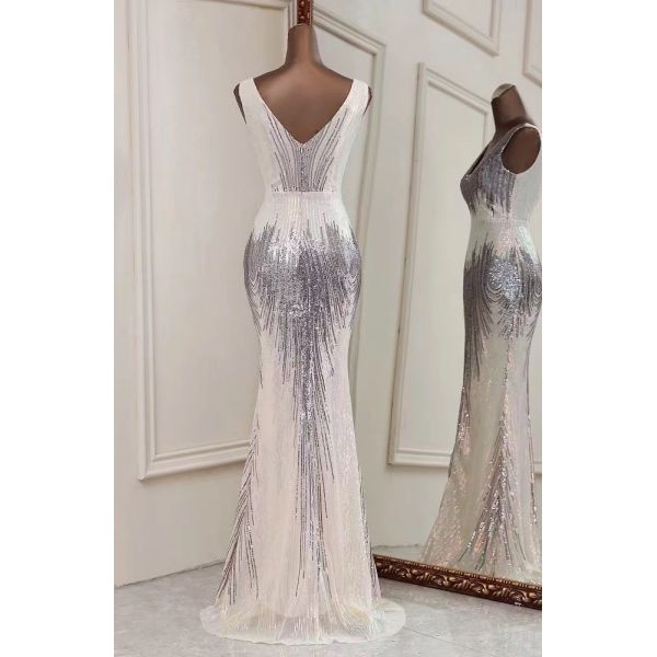 Buy Luminescent White Wedding Lace Fabric Glamorous Glitz With Peacock Tail at wholesale prices