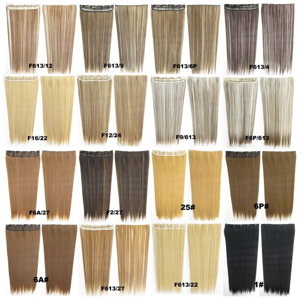 Synthetic Blonde Hair Extensions Korean Straight Human Hair Weave