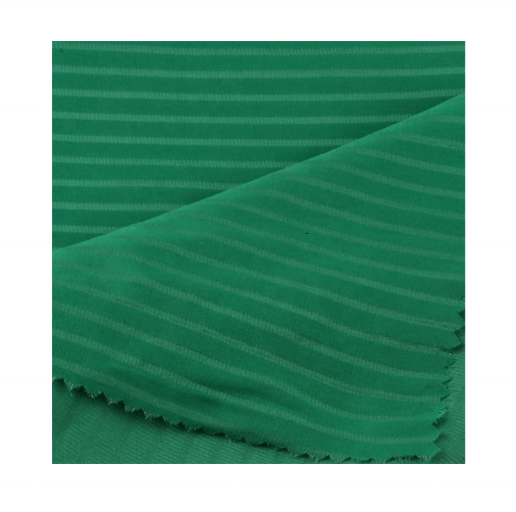 Lightweight and soft pajamas/dresses with recycled polyester island stripe fabric