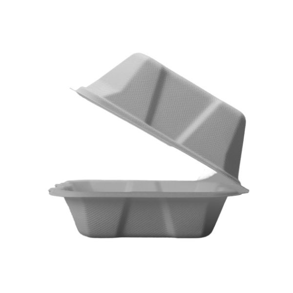 Buy 6×6×3 Inch Microwave Biodegradable Disposable Food Containers at wholesale prices