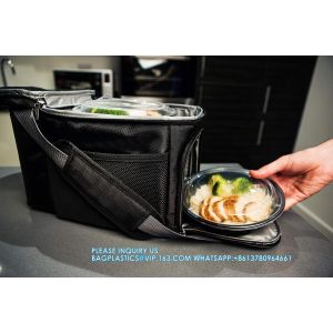 28 Oz Round Plastic Containers With Airtight Lids Microwavable, Freezer And