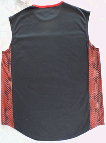 Crew Neck 100% Polyester Kintting Mens Sleeveless Tank Top For Basketball