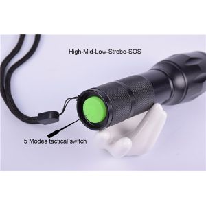 1000 Lumens Pocket LED Emergency Flashlight Adjustable Focus Zoom Light