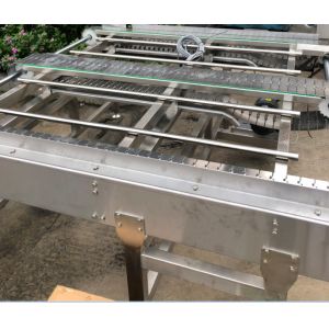 304 Stainless Steel Straight Pan Conveying Slat Chain Conveyor