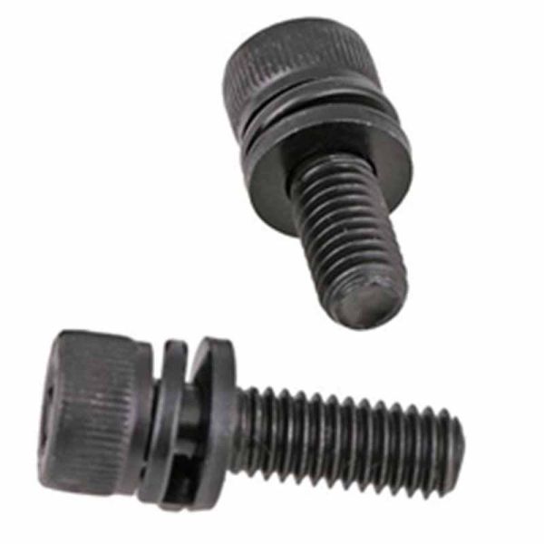 DIN912 12.9 Grade Allen Key Hex Bolts Black Combined With Washer And Nut