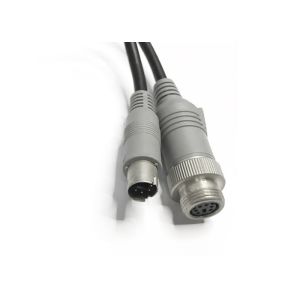 Mini DIN 4 Video Inputs Metal Plug Trailer Camera Cable